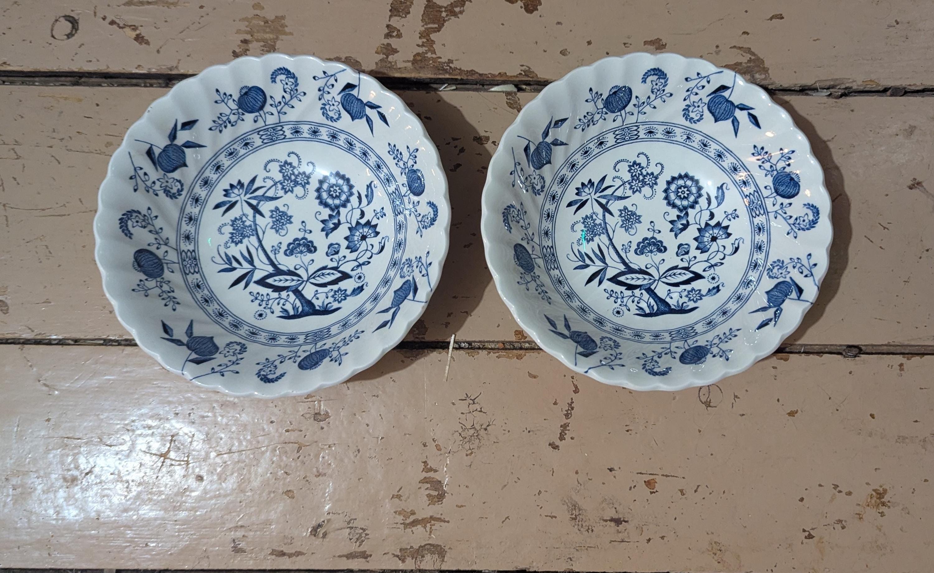 J&G Meakin BLUE NORDIC Blue Onion English Ironstone 6.5