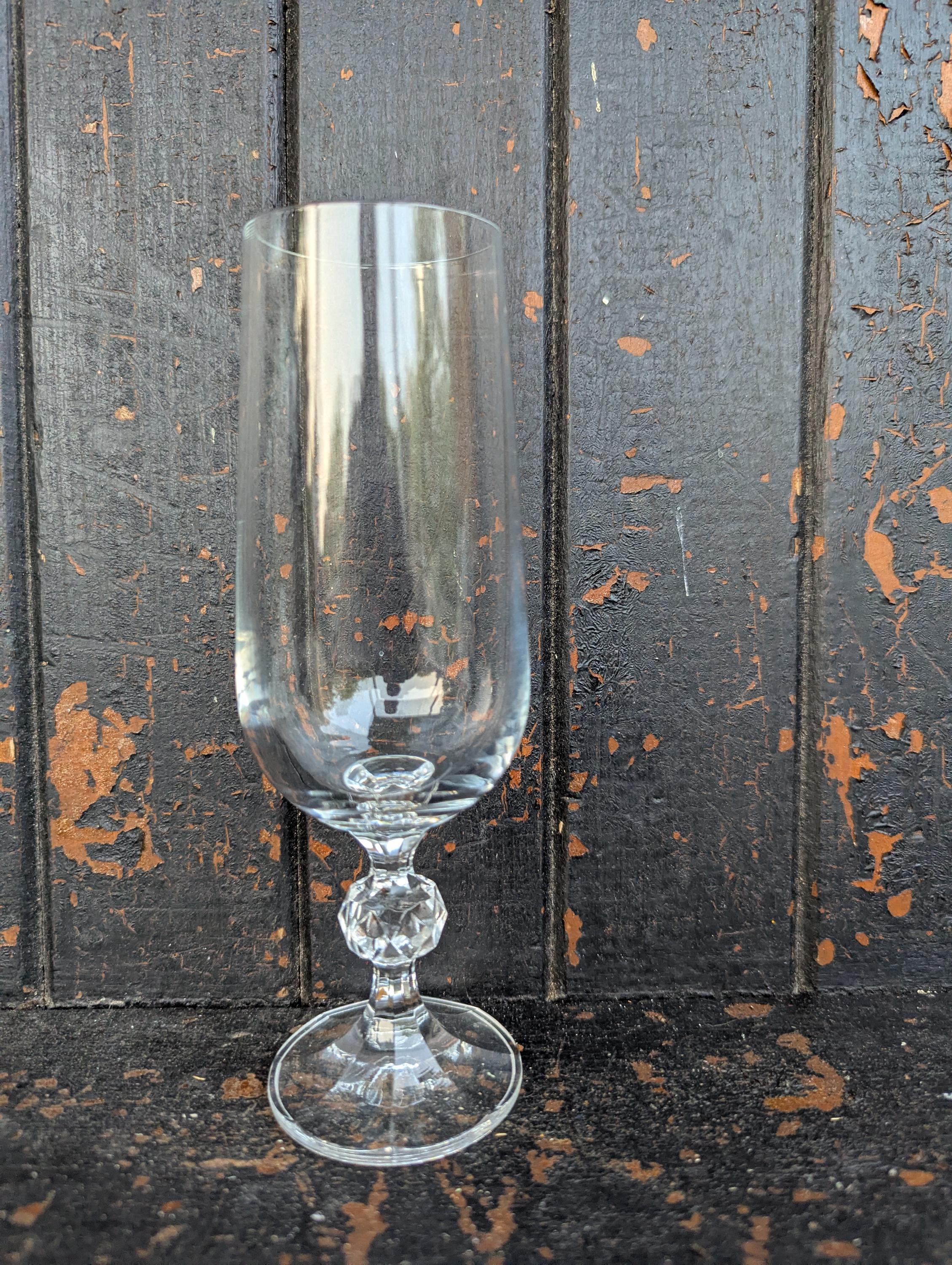 4 Champagnerflöten Mit Goldrand – Bohemia-Kristall, Langer Stiel, Für Hochzeit & Feiern – Elegant & Stabil