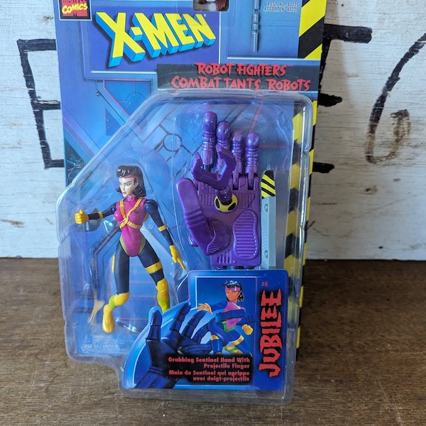 X-MEN Robot Fighters Jubilee MARVEL Comics 1997 Toy Biz vintage rare