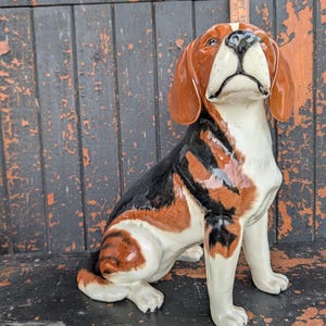 Vintage Royal Copley Dog Mailbox Planter