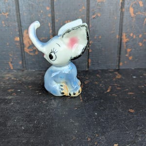 VINTAGE Kitschiger Anthropomorpher Elefanten Schüttler Japan, ungemarkt