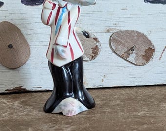 VINTAGE HTF PY Courting Cats Kitschy Anthropomorphic Shaker Japan