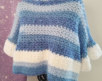 winterblauwe crop-trui