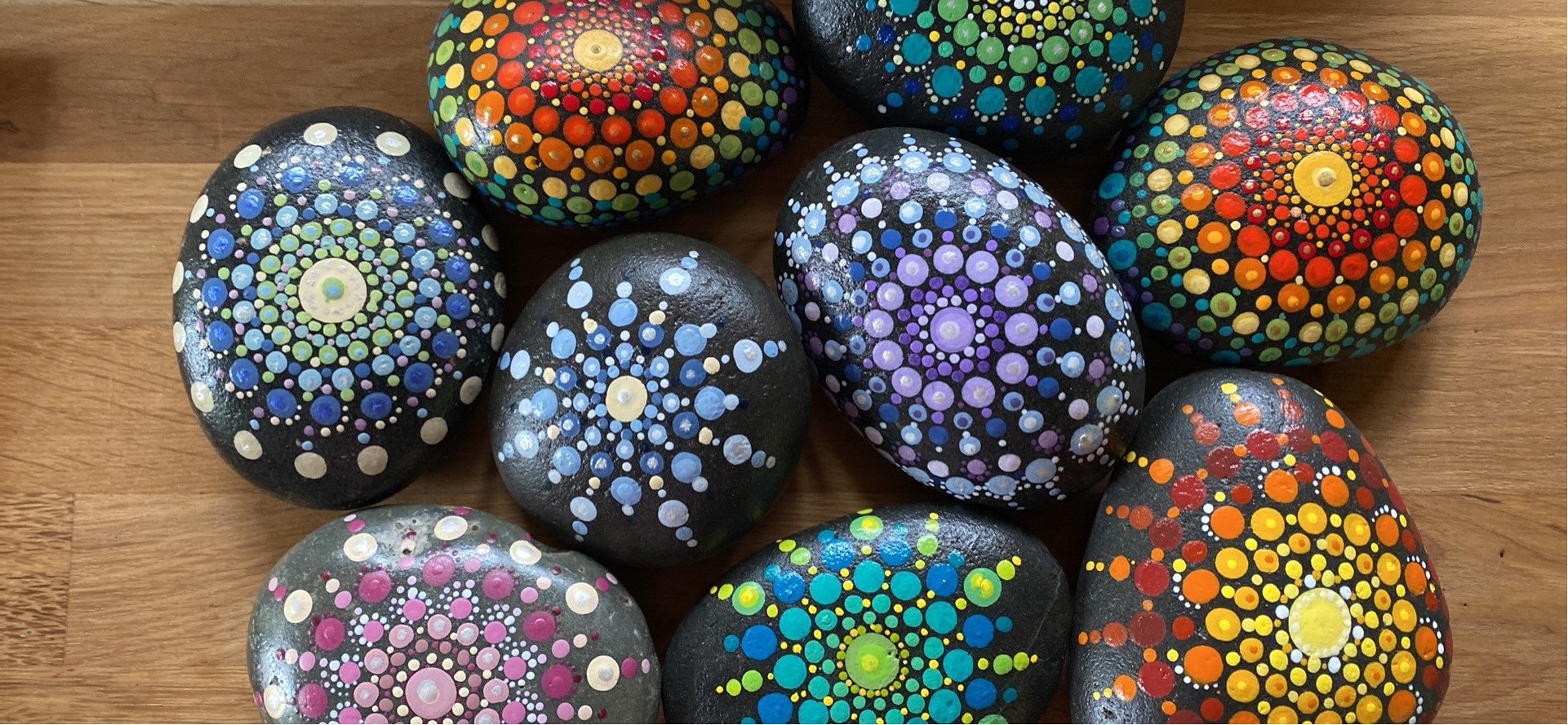 DIY Rocks Painting, Stone Painting, Nails Painting 16pcs/set Mandala  Dotting Tools Painting Stencils 