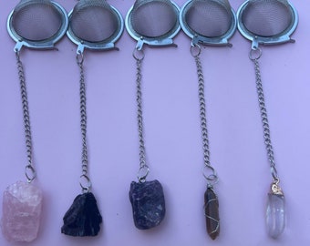 Healing Crystal Tea Steepers- SILVER