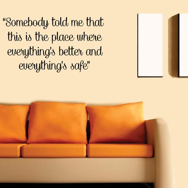 One Tree Hill Vinyl Quote Wall Decal OTH Karens Cafe