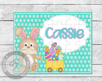 Personalized Easter Bunny 30 Piece  Puzzle