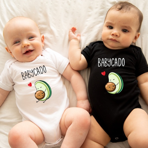 Babycado T-shirt, Avocado Design Lovers T-Shirt ,Funny Avocado Tee, Cute Cartoon Graphic Shirt, Baby Onesie, Kid Shirt, Baby Tee