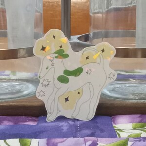 Holographic Dog Sticker