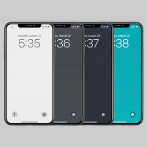 4 Modern Tone iPhone Wallpaper Collection, Instant Download