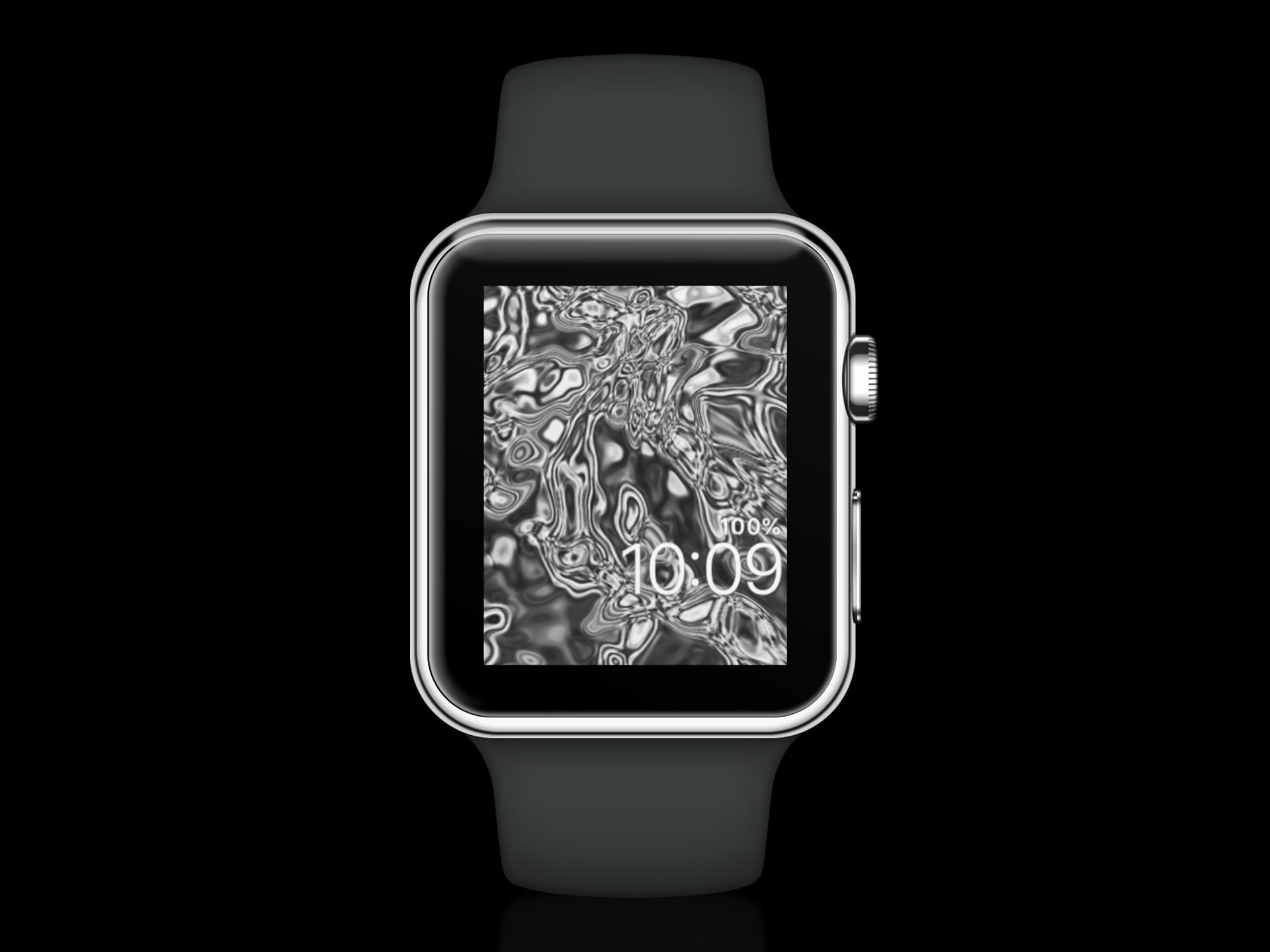 Ui Kit Apple Watch Crypto Wallet Liquid Chrome Apple Watch Wallpaper
