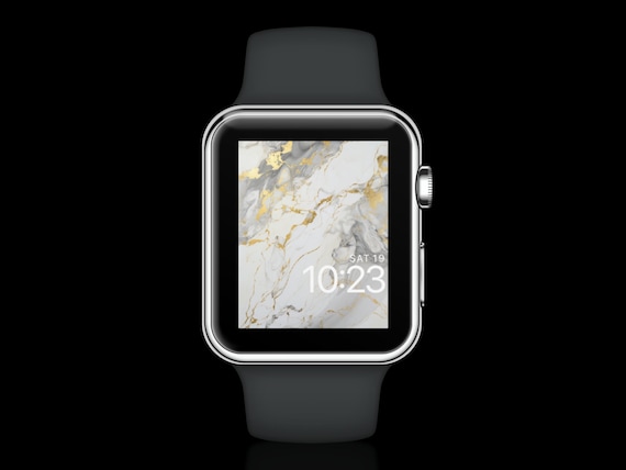 Apple Watch, White and Gold Marble, Apple Watch Wallpaper  display picture 1