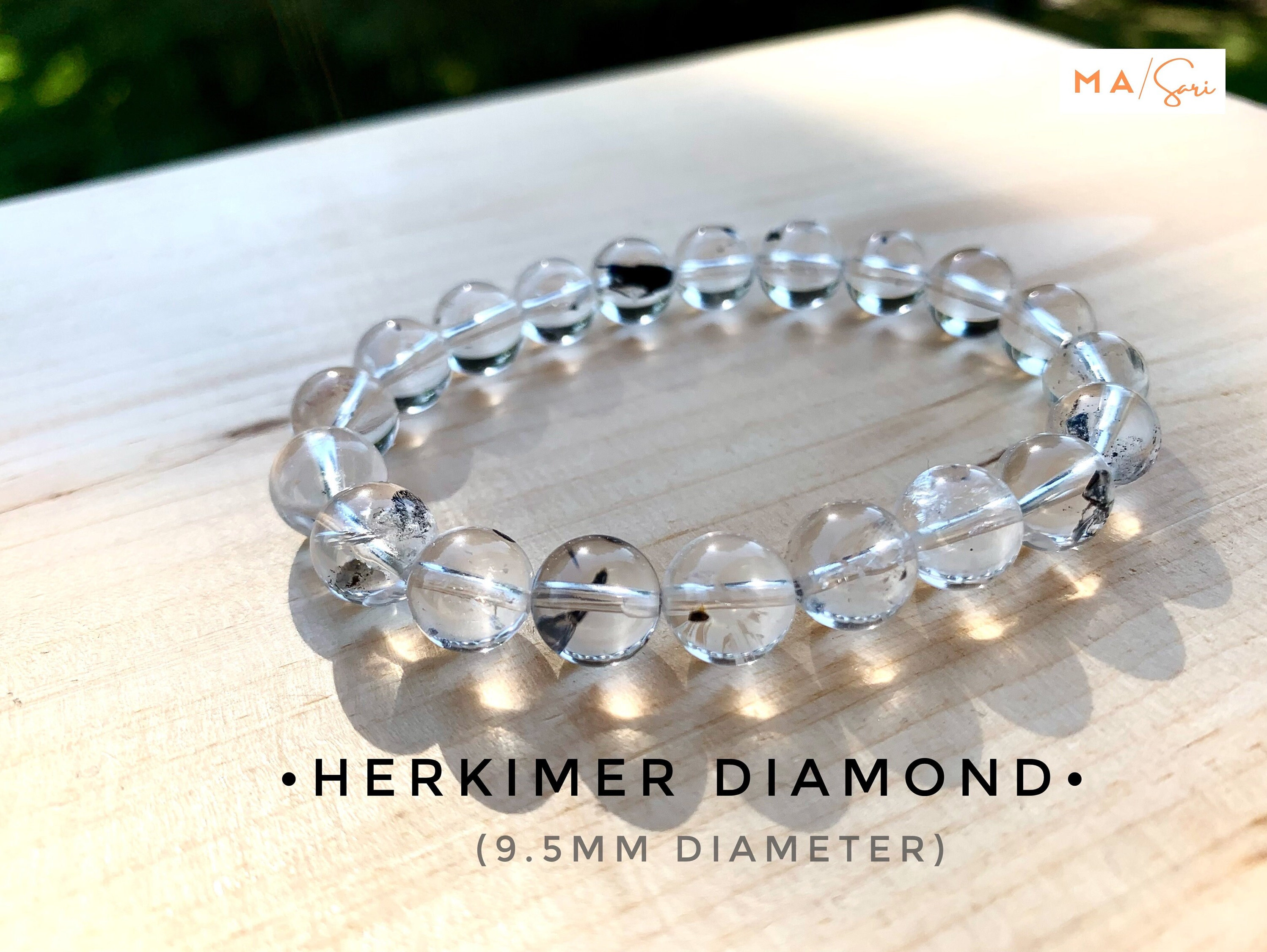 Herkimer diamond bracelet