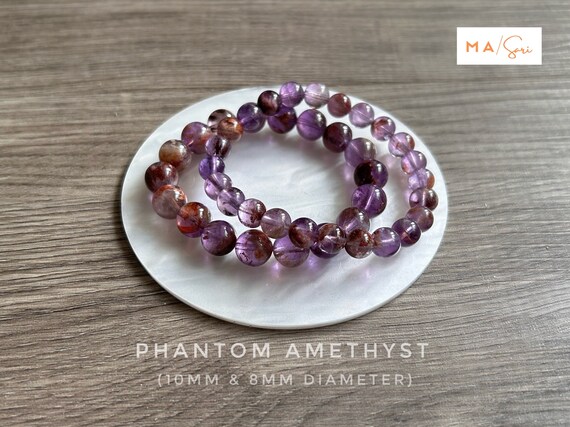 Phantom Amethyst Beaded Bracelet – Red Bank Artisan Collective
