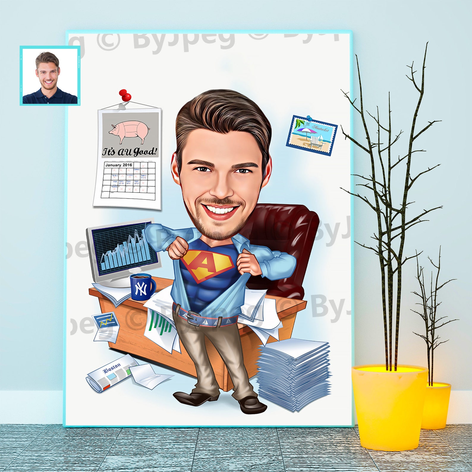 Custom Lawyer Caricature Law Student Gift Custom Super Etsy