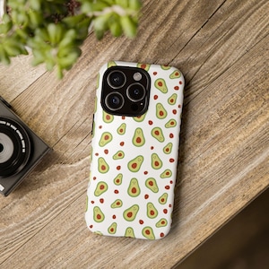 Avocado Fun Phone Case - Quirky Tough Case, Gift for Foodies, Cute Cell Phone Accessory, Unique Birthday Gift, Avocado Lover