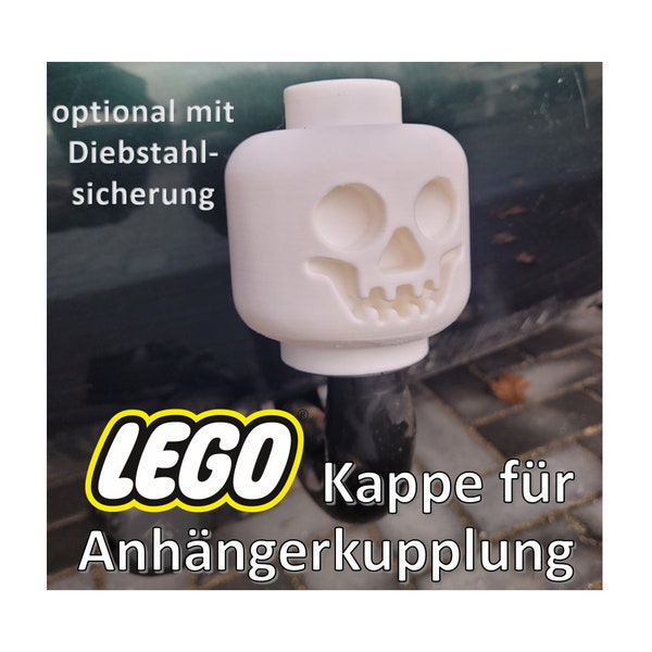 LEGO Skelett-Kopf für Anhängerkupplungen ~ Der Hingucker für deinen PKW! 3D-Druck