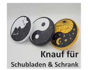 YinYang - Knob for drawers, cupboards and chests of drawers ~ The eye-catcher for your interior
