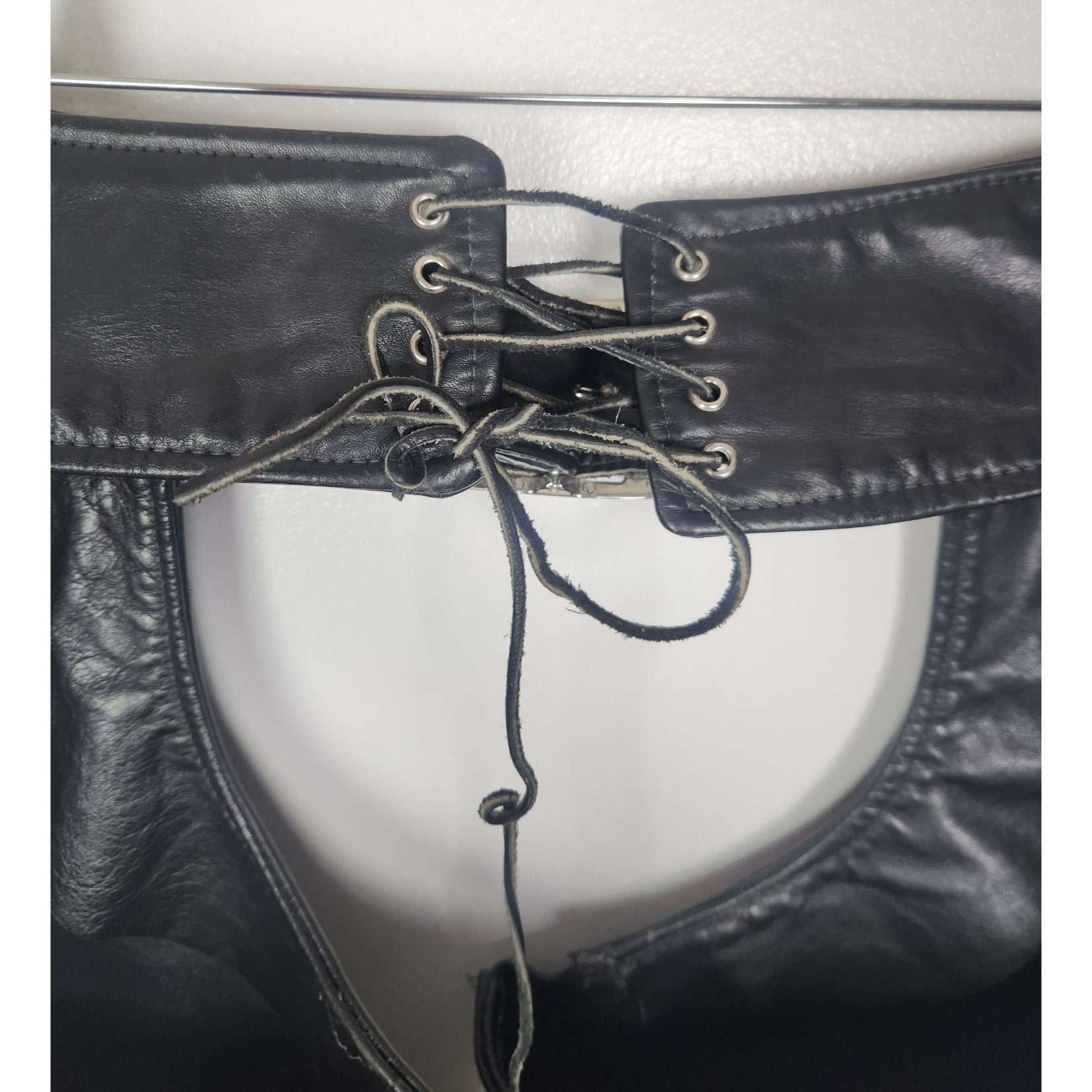 vanson ブラックレザー チャップス 24 Vtg Vanson Leathers Women's Sz. 24 Black Leather Motorcycle
