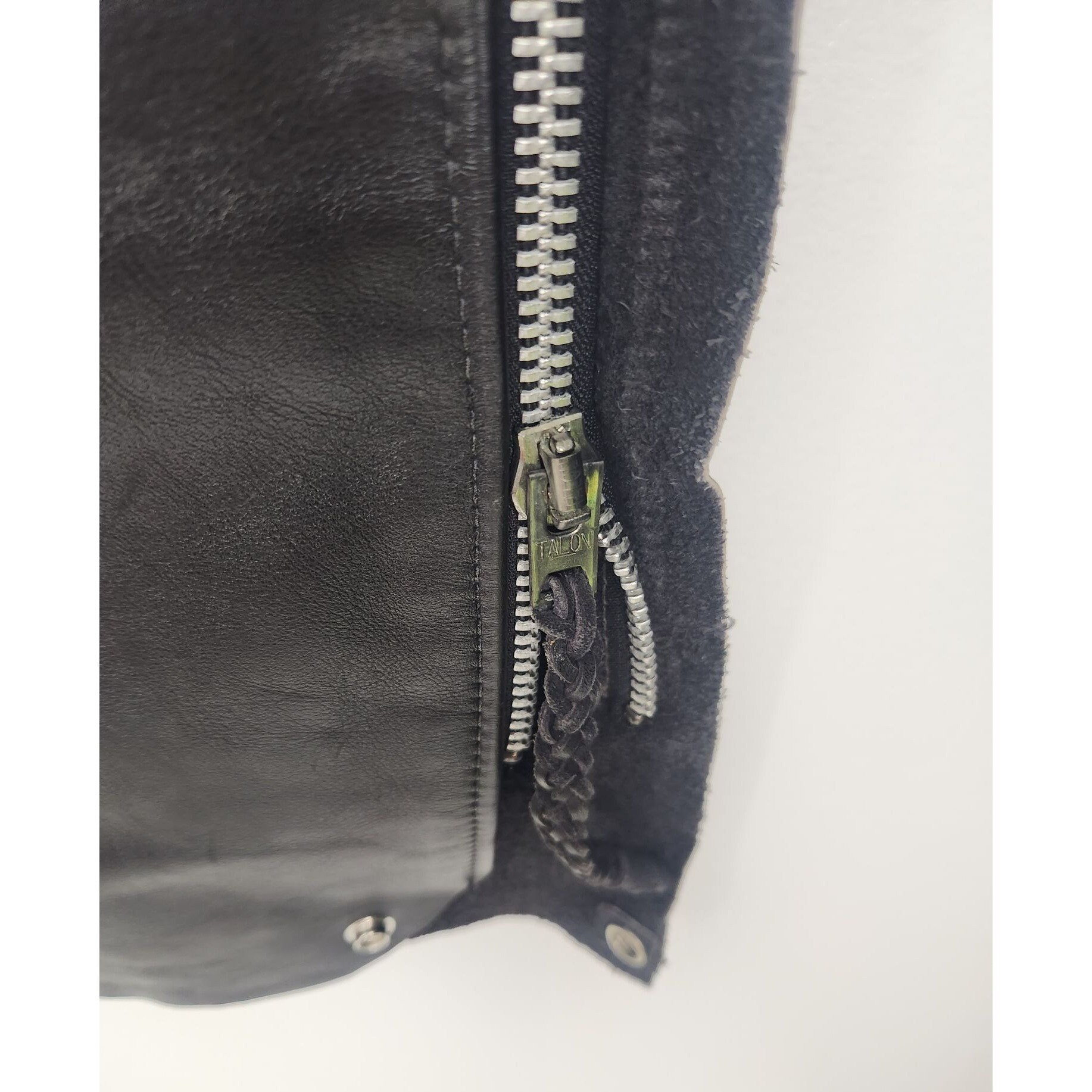 Vtg Vanson Leathers Women's Sz. 24 Black Leather Motorcycle