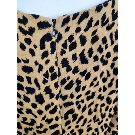 Vtg. Misty Lane Women's Sz. 12 Velvet Leopard Pri… - image 7