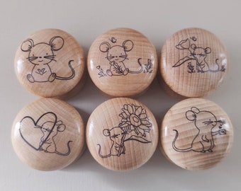 Mouse Drawer Knobs, Kids Bedroom Décor, Drawer Handles