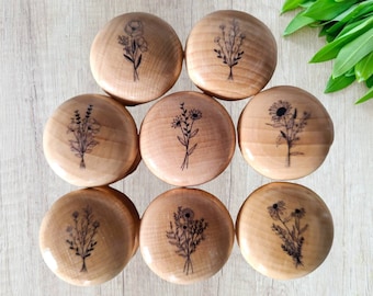 Floral Drawer Knobs. Flower Door Knobs, Upcycled Furniture accessories, Dresser Handles,  Floral Drawer Handles, Floral Drawer Pulls