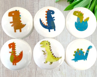 恐竜の引き出しノブ、保育園の装飾、子供部屋、恐竜の寝室