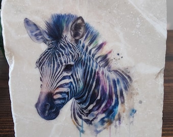 Zebra Marble Coasters, Safari Drinks Coasters, Tea And Coffee Drinks Placemats