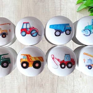 Construction Vehicle Drawer Knobs, Kids Nursery Decor