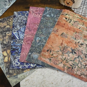 Paquet de papier de scrapbooking vintage grande taille, papier décoratif à motifs vieilli vintage pour paquet de découpage de collage de journaux éphémères
