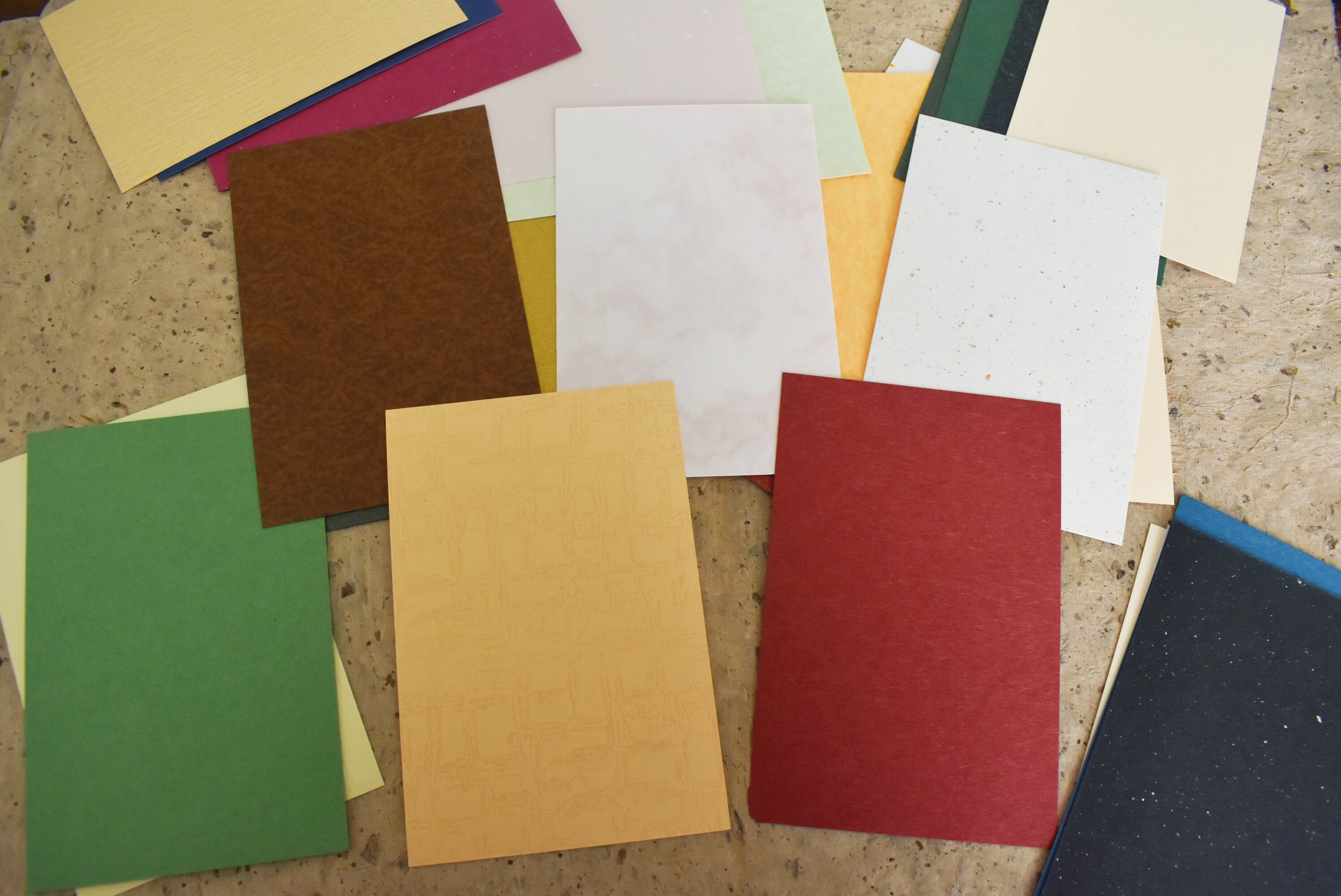 12 Sheets Assorted Blank Texture Cards Bundle, Mixed Craft Cardstock ...