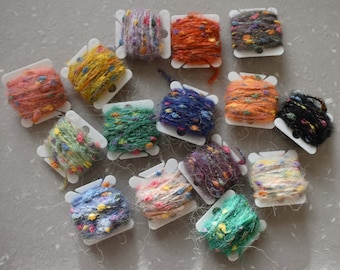 Mehrfarbiges gepunktetes Mohairgarn, Regenbogen Zuckerbeohne Mohairgarn, Bastelgarne, Schnur, Verzierungsleiste, dekorative Karte, Abdeckung, Geschenkbox