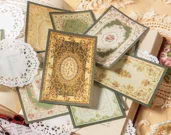 Retro Design Scrapbooking Paper Pack, Organ Folding Decorative Paper, Ephemere Paper, Decoupage Paper, Junk Journal Insert, Collage Paper
