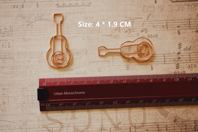 Rose Gold Music Theme Paper Clips, Musical Notes Paper Clips, Guitar ...