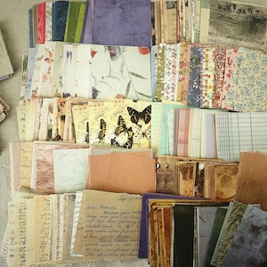 50/80 Sheets Decorative Paper Pack, Scrapbook Paper, Ephemera Paper, Vintage Paper, Junk Journal Paper, Collage Paper, Decoupage Paper