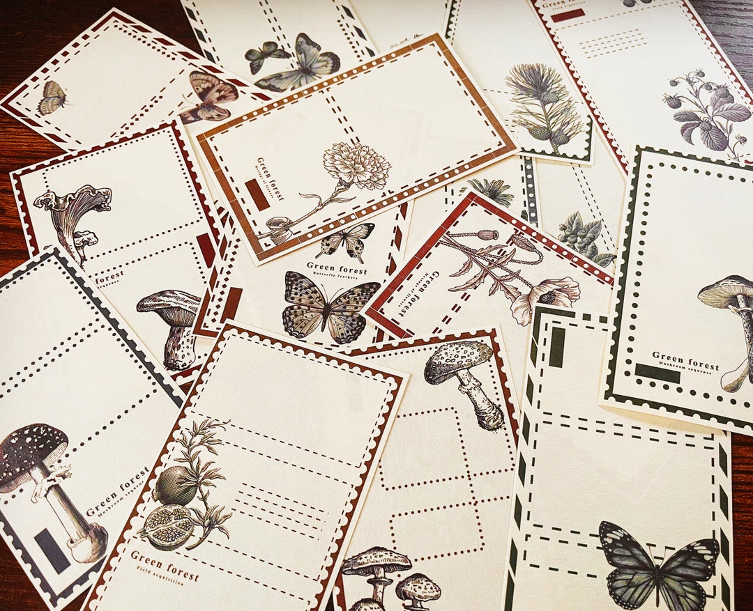 16 Pcs Differernt Patterns Forest Series Memo Sheet Set, Note Pad ...