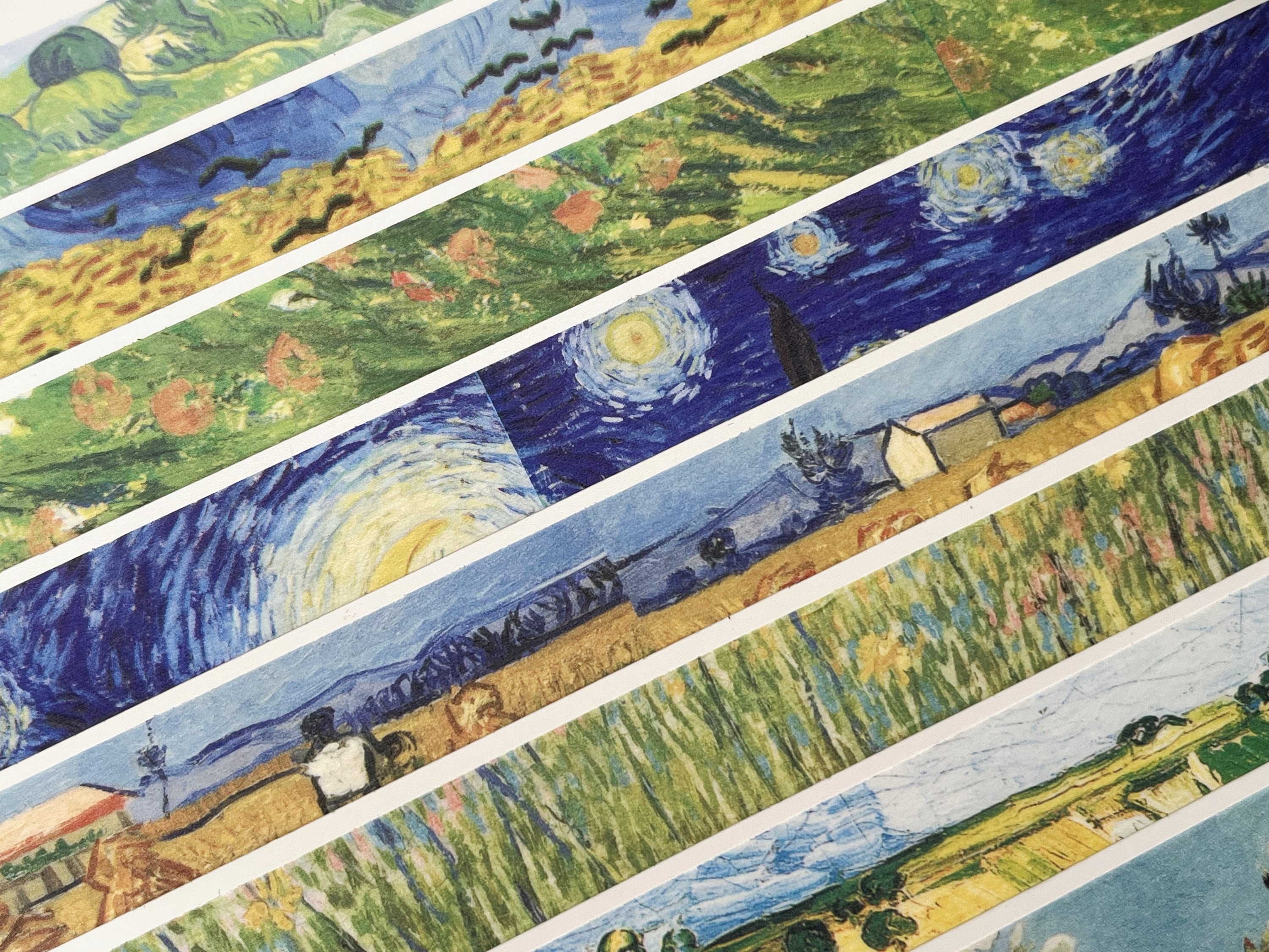 Van Gogh Oil Paintings Washi Tape, Art Decorative Tape For Scrapbooking Journaling, Collage, Gift Wrapping, Impressionist-Style Masking Tape