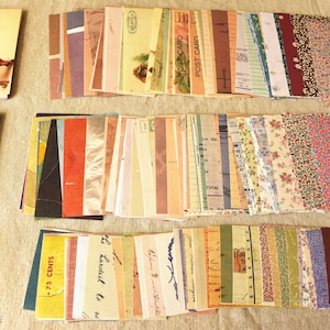 Paquete de 180 piezas de papel de desecho de estilo vintage, papel de diario basura, papel de collage, papel de decoupage, papel decorativo, papel vintage, papel efímero