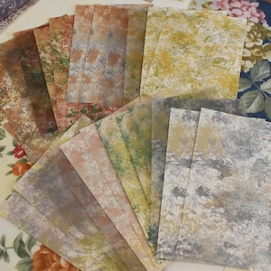 24 Sheets Marbled Pattern Specialty Paper For Scrapbooking Junk Journal Collage Ephemera, Making Card, Wall Art Paper, Planner Stamp Paper