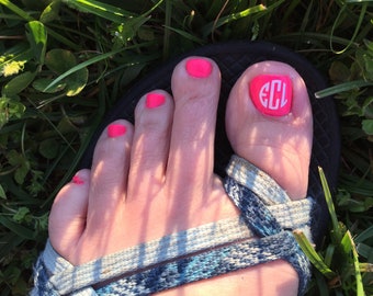 Toenail Monograms