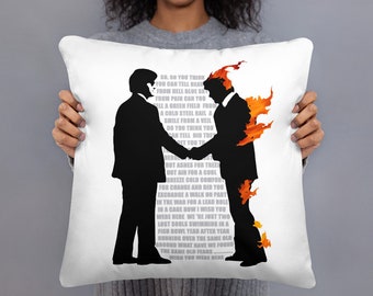 Throw Pillow / Decorative Pillow ( case + insert ) - Rock Music Cushion