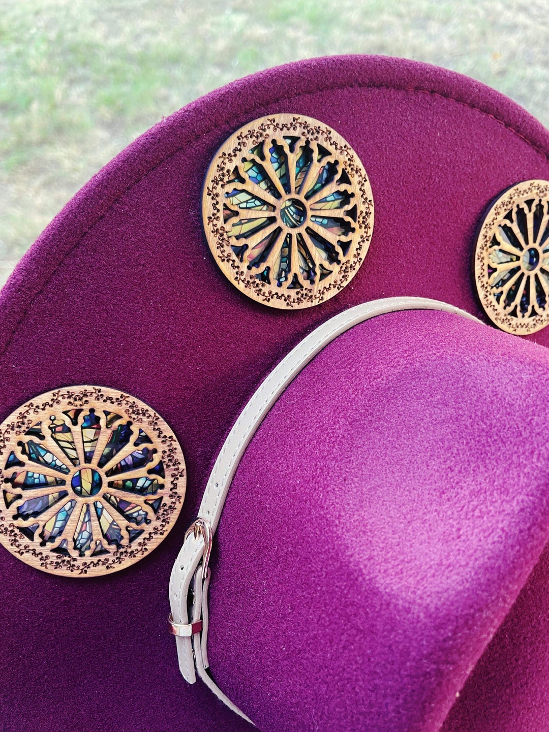 Stained Glass Hat Wide Brim Hat Fedora Hat Panama Hat Etsy