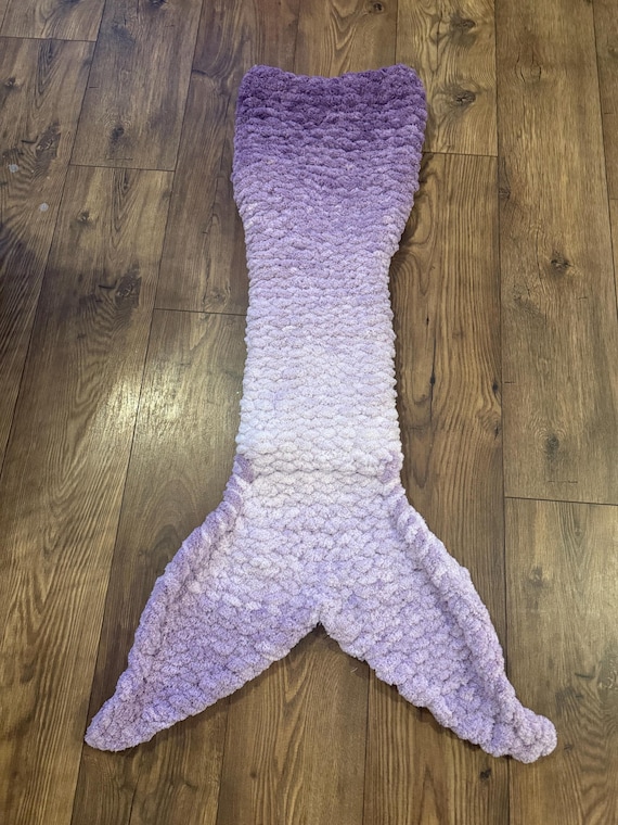 Mermaid Sleeping Bag Tutorial | Finger Knitting Instructions | Sizes 0-6 Months to XL Adult | Video & Written Guide Included Chunky Knit