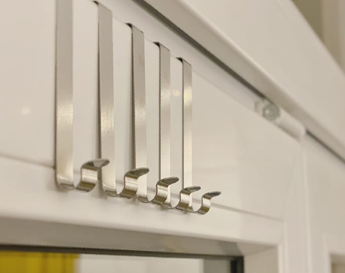 Featured listing image: Window hook door hanger window hanger stainless steel V2A hanger hook attachment 5 pieces.