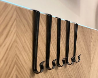 5x Window or door hooks, for hang up jacket, towels or window pictures in stainless steel, different colors