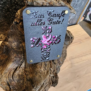 Geldgeschenk Zur Taufe, Geburt, Präsent, Babyparty, Aufmerksamkeit aus Holz im Kleinformat, Kreatives Geschenk Verpackung (schwarz)