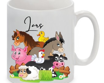 Kindertasse personalisiert, Keramik Tasse Kinder, Tasse Kinder, Kinderbecher personalisiert, Trinkbecher, Kindergeburtstag Geschenk