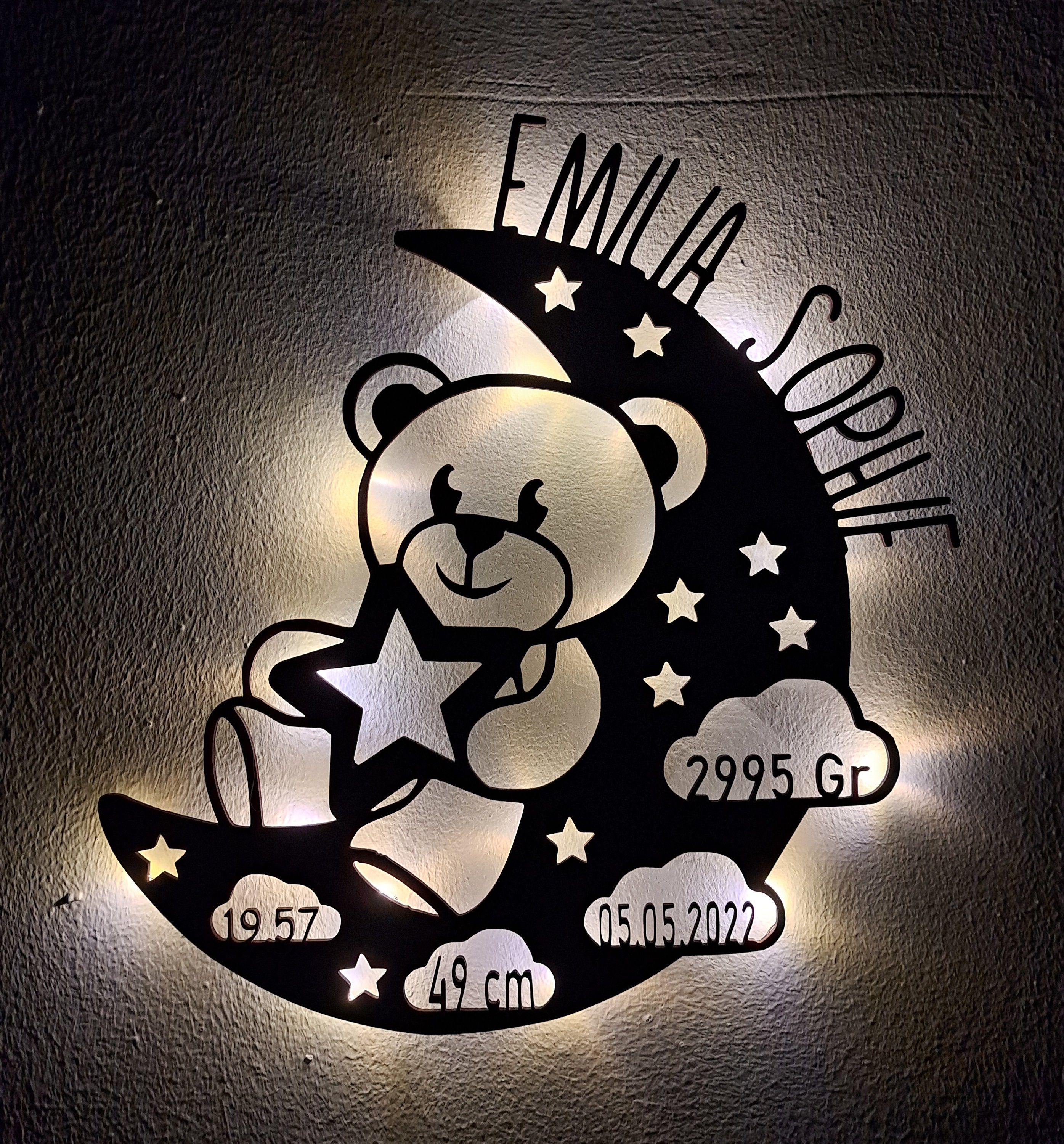 Zauberhafte Bunny Lampe Zauberhafte USB Ambiente Beleuchtung für Baby  Kindergarten und Kinder Geschenke, Das perfekte Geschenk für ein  Neugeborenes - .de