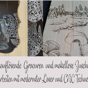 Holzaufsteller, Holz Deko Schild Holzschild Eingangsschild mit Leuchtglas oder Solarlampe, Gesundheit Liebe und schöne Momente Bild 3